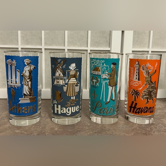 Vintage Libbey International Cities of the World Glasses - Picture 3 of 12